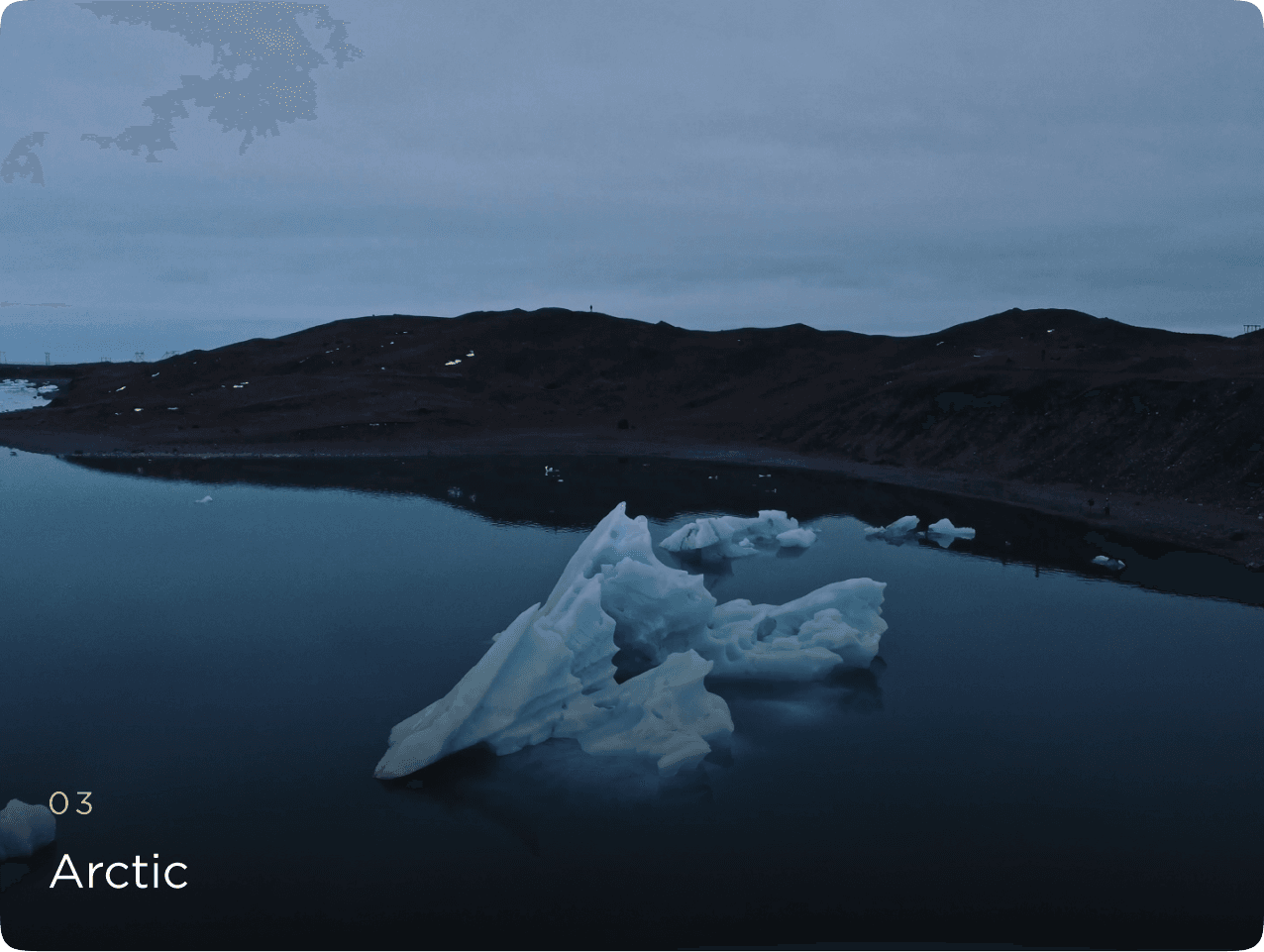 Majestic arctic expedition landscape